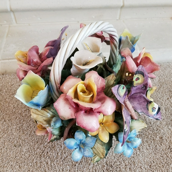 ❤EUC❤ CAPODIMONTE LARGE BASKET - Picture 10 of 16